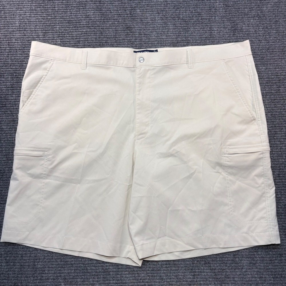 Chaps Mens Performance Stretch Cargo‎ Shorts Beige Cream Size 48 Golf Hiking
